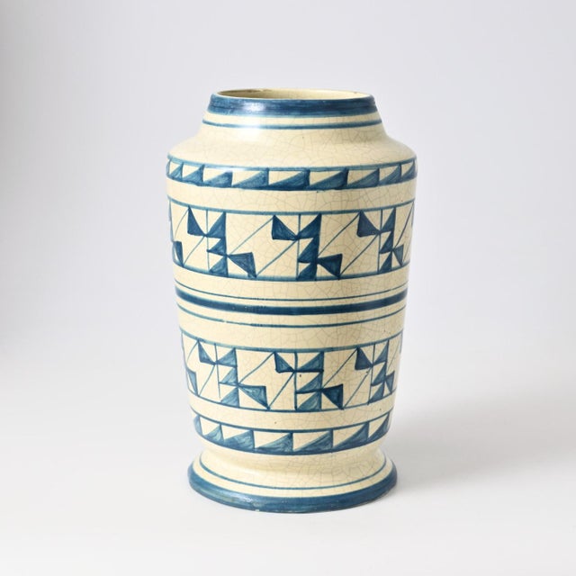 Blue Vintage Spanish Vase from Benlloch, 1950s For Sale - Image 8 of 9