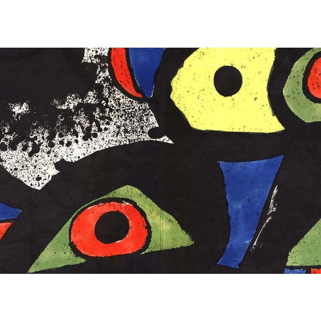 1970s Joan Miró Lithograph: Lithographic insert from the 1979 exhibition catalog published on the occasion of Miro's...