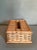 Vintage Tan Woven Rattan Tissue Box Cover For Sale In Jacksonville, FL - Image 6 of 8