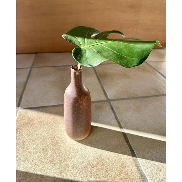 Studio Ceramic Art Bottle Vase from WGP Silberdistel, West Germany, 1960s For Sale - Image 12 of 13