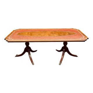 Antique English Chesterfield Coffee Table For Sale