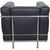 LC2/1 Chair in Black Pelle Leather by Le Corbusier, 2000s For Sale - Image 10 of 18