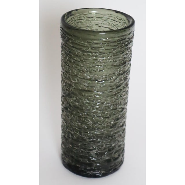 Brutalist Vase in Gray-Green, Sweden, 1960s For Sale - Image 6 of 8