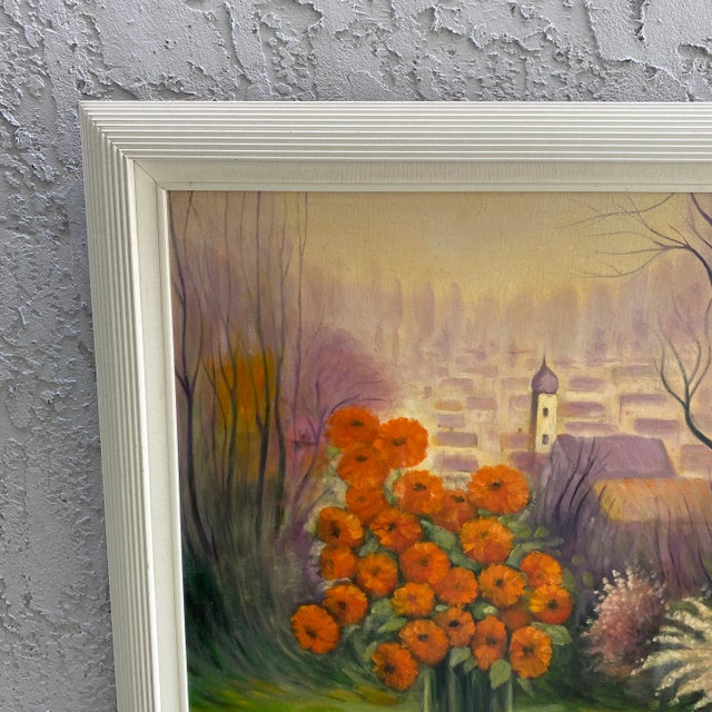 1970s Folk Art Still Life Painting Signed Ostrander, Framed For Sale - Image 4 of 10