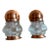 Pair of Copper and Paneled Glass Jar Wall Sconces, Circa 1930 For Sale
