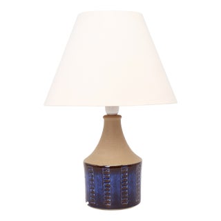 Vintage Blue Ceramic Table Lamp by Maria Philippi for Søholm, 1960s For Sale