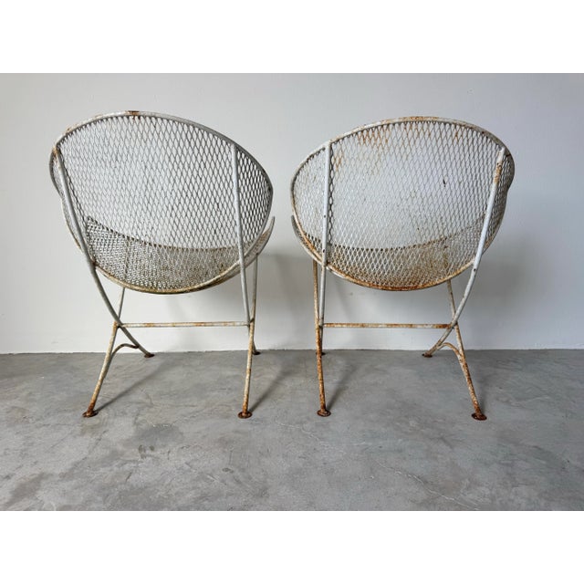 Metal 1960’s Vintage Maurizio Tempestini for Salterini “Clamshell” or “Orange Slice” Outdoor Sold For Sale - Image 7 of 12