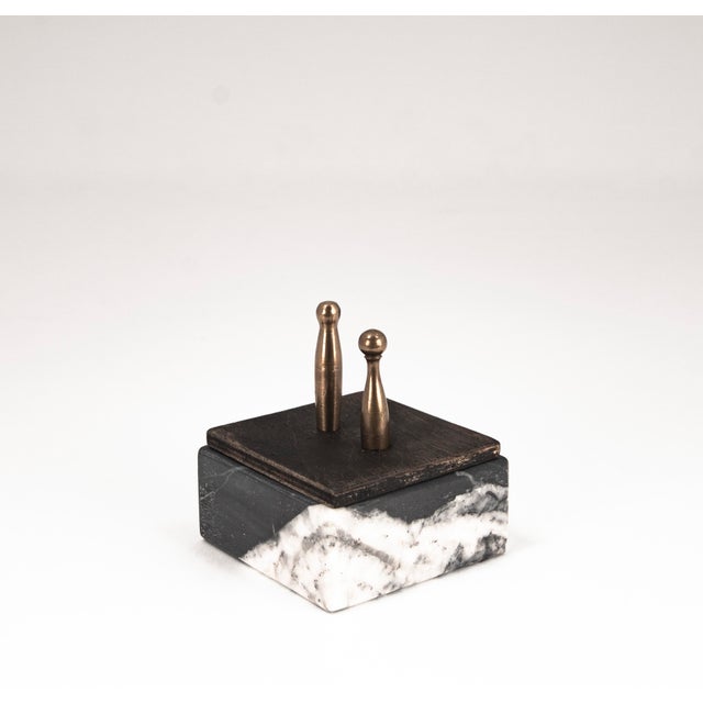 Mensch Ärgere Dich Nicht Game Pieces in Brass, 1960s, Set of 4 For Sale - Image 10 of 15