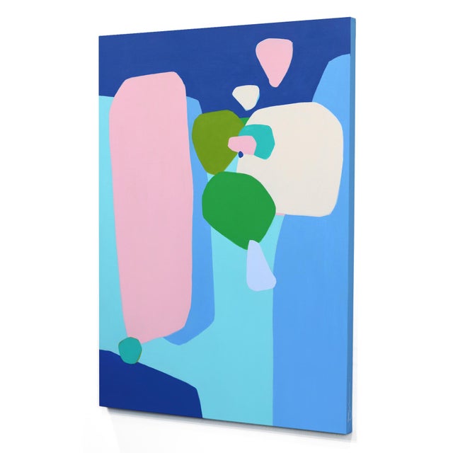 Spring Fling 2 - Large Colorful Abstract Painting Original Artwork by Julie Naima For Sale In Los Angeles - Image 6 of 9