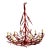 Vintage Coastal Coral Branch Chandelier For Sale