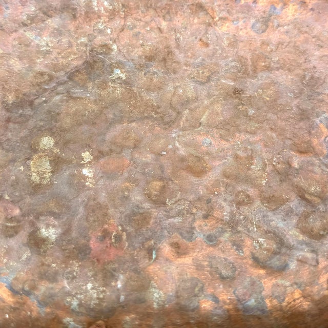 American Arts & Crafts Hammered Copper Tray For Sale - Image 12 of 13