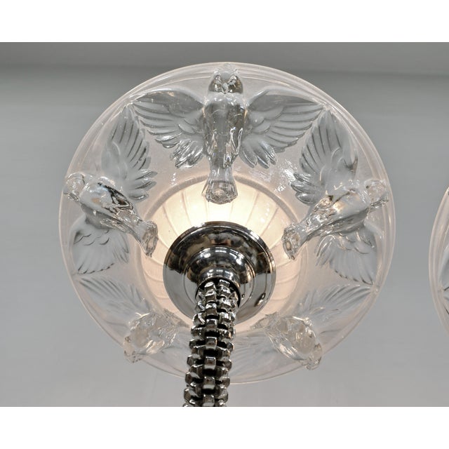 Pair of French Art Deco Wall Sconces by Boris Lacroix 1930s France - Two Pair Available For Sale - Image 10 of 16