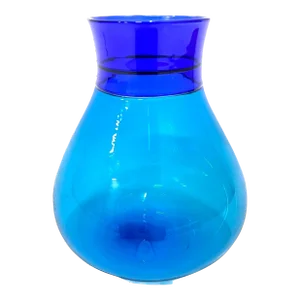 Vintage Italian Venini Blue Glass Vase