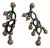 Pair of Vintage Vendome Faux Pearl & Turquoise Earrings For Sale