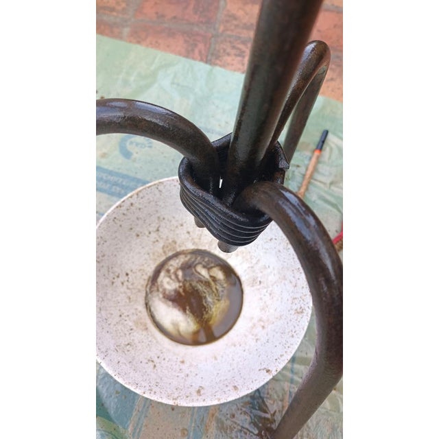Wrought Iron Floor Lamp, 1940s For Sale - Image 14 of 17