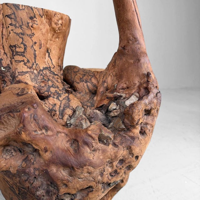 A powerful Japanese koboku object made from natural root wood, with a distinctly organic form and a warm, earthy presence....