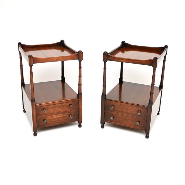 Antique Georgian Side Tables, 1950, Set of 2 For Sale - Image 11 of 11