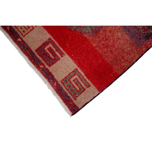 Distressed Kurdish Runner Rug - Faded Colors Hallway Decor - 3' X 11'9″ For Sale - Image 9 of 10