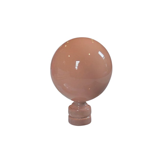 This hand-lacquered lamp finial by Dressing Rooms Interiors Studio features a high-gloss Blush finish designed to add a...