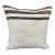 Turkish Hemp Pillow Cushion Natural Beige Black Cushion Cover 20"x20" For Sale