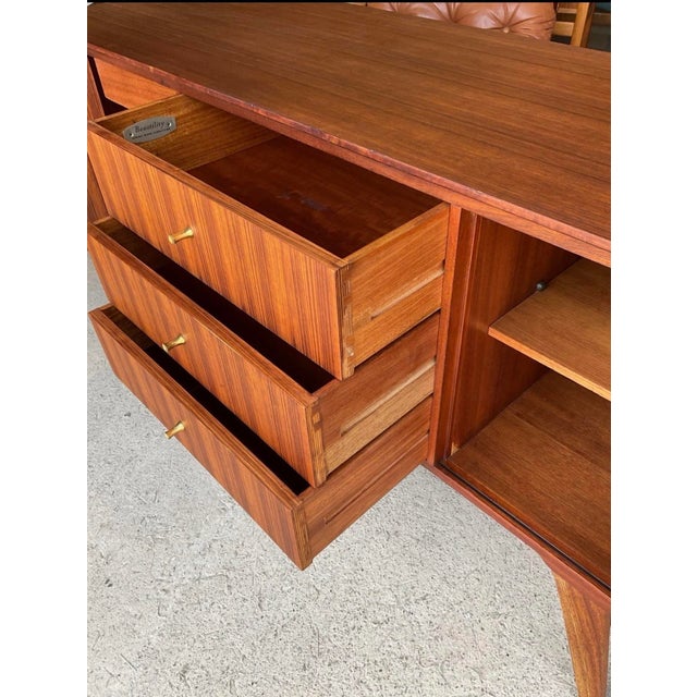 Mid-Century Modern Art Deco Teak Sideboard from Beautility, 1960s For Sale - Image 14 of 18