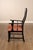 12 Custom Black Lacquered Asian Inspired Dining Chairs For Sale - Image 17 of 18