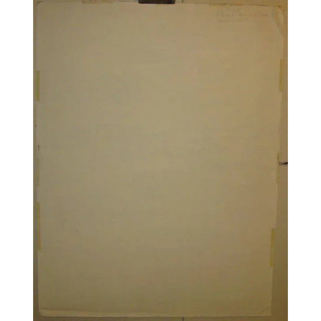 Black 1964 City Architecture Graphite Abstract Expressionist Drawing by John Cipot For Sale - Image 8 of 9