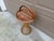McGuire Mid-Century Palm Beach Bamboo & Woven Rattan Drinks Table With Carrying Handle For Sale - Image 4 of 12