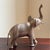Brass Large Mid-20th Century Brass Elephant Sculpture For Sale - Image 8 of 16