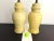 Midcentury Striped Ceramic Ginger Jar Lamps & Shades - a Pair For Sale - Image 10 of 18
