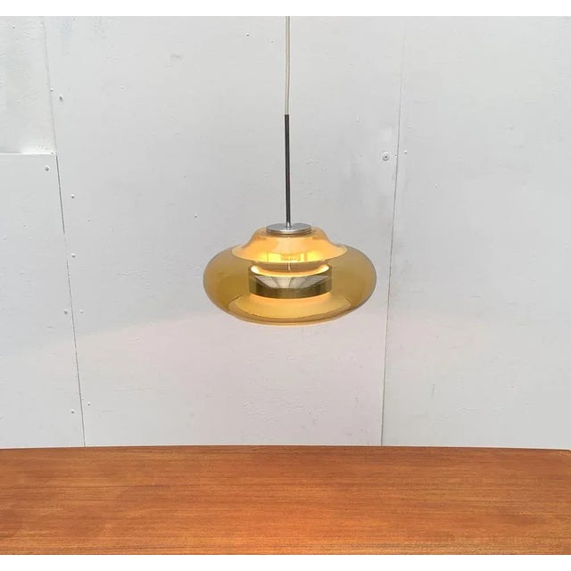 Mid-Century German Space Age Ufo Pendant Lamp from Doria, 1960s For Sale - Image 6 of 18