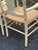 Cream Pair of Italian Painted Rush Seat Armchairs For Sale - Image 8 of 11