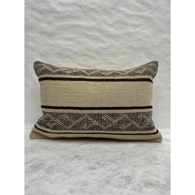 Turkish Hemp Pillow Cushion Natural Beige Brown Pillow Cushion Cover 16" x 24" #30193 Enhance your home decor with our...
