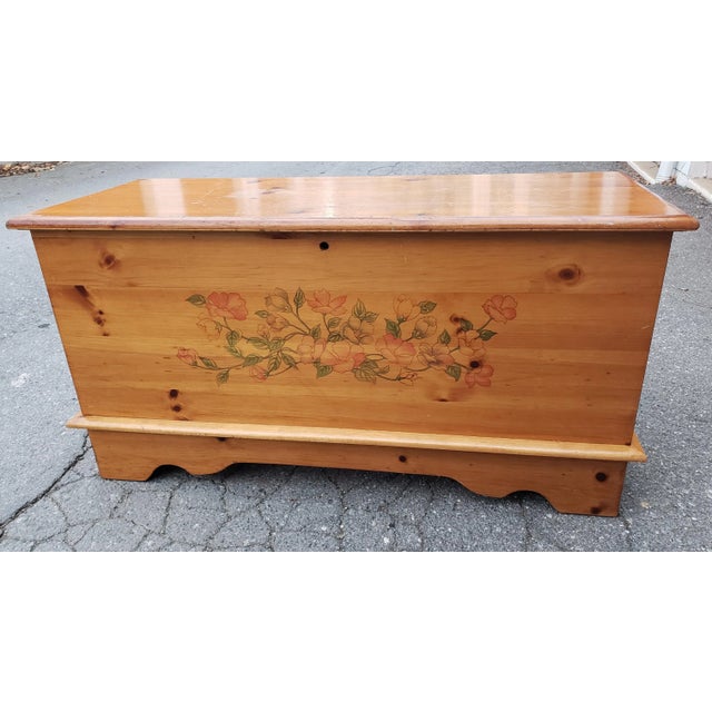 Country Pine Blanket Chest With Inner Cedar Lining For Sale - Image 12 of 12