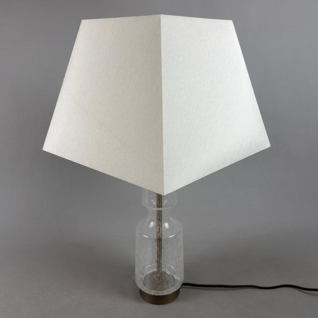 Modern Bullicante Murano Glass Table Lamp by G. Luce, 1990s For Sale - Image 11 of 11