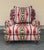 Ralph Lauren Wyland Chair, Ottoman and matching throw pillow in rare discontinued Ralph Lauren wool fabric “Four Corners”...