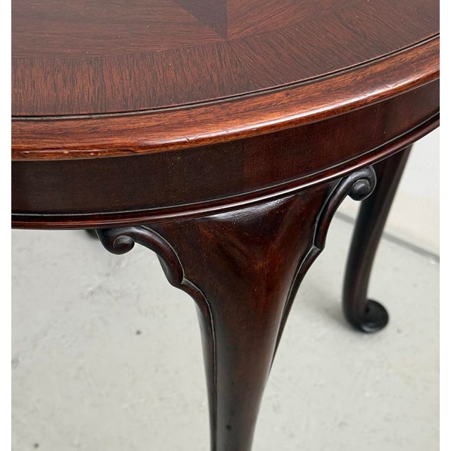 1930s Vintage Round Coffee Table in Gerstel Style, 1930s For Sale - Image 5 of 8