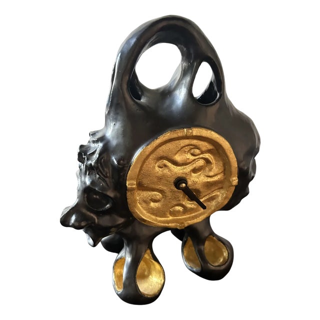 Ceramic Clock by Elizabeth Garouste, 2000s For Sale