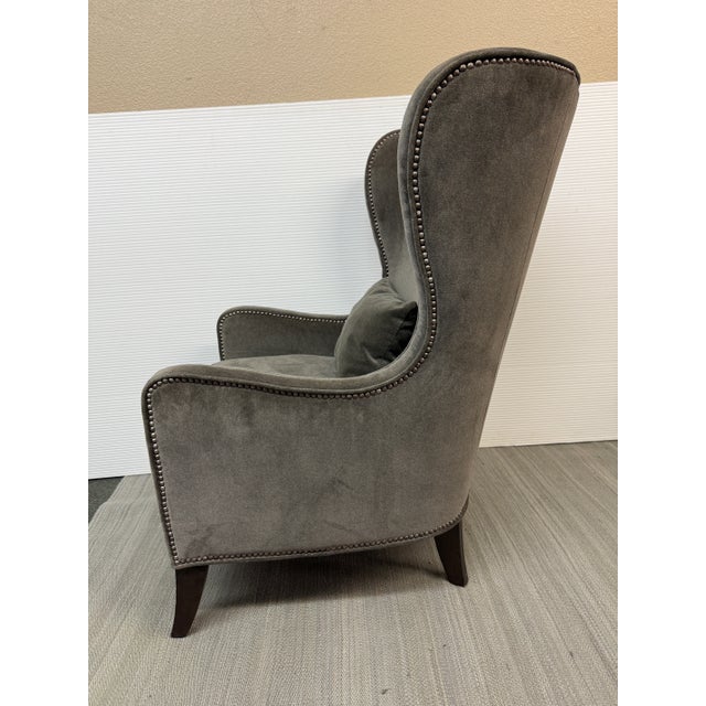 2010s Massoud Furniture Nala Wing Chair For Sale - Image 5 of 12