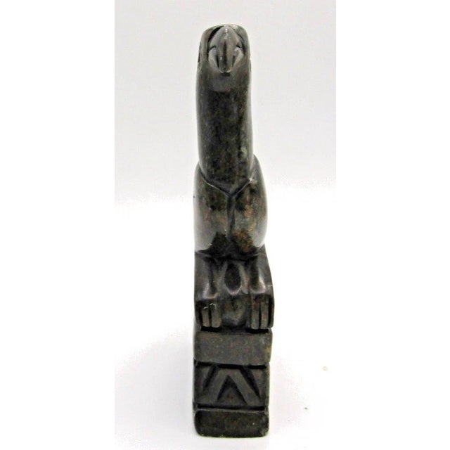Hand Carved Great Zimbabwe Bird Soapstone Sculpture by Shona Artisan Takesure For Sale In Miami - Image 6 of 12