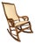 American Victorian Lincoln Rocking Chair in Walnut-Stained Birch With Goose-Neck Arms, Circa 1890 For Sale