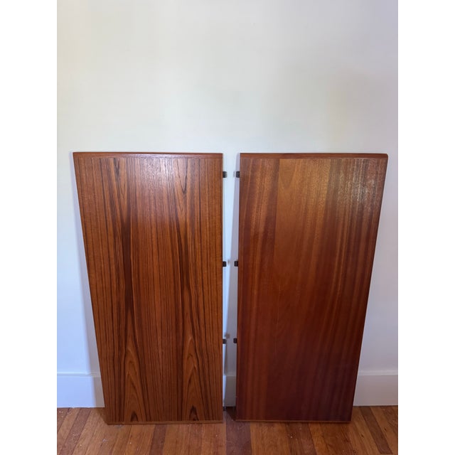 Brown 1960s Moreddi Danish Modern Teak Expandable Dining Table For Sale - Image 8 of 12