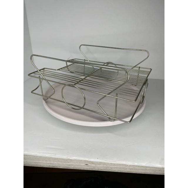 Memphis Style Metal Desk Organizer For Sale - Image 4 of 6