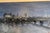 Mid-Century Night Landscape of Fantasy Albany New York Skyline For Sale - Image 9 of 12
