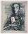 Bernard Buffet, Apocalypse, Saint Jean in Lamb, 1961, Original Engraving For Sale