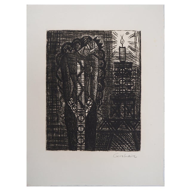 Marcel Gromaire, Macbeth, Shakespeare, Lamentation, 1958, Original Etching For Sale