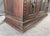 19th Century Marble Top Continental Oak Buffet With Leaded Glass Door For Sale - Image 9 of 18