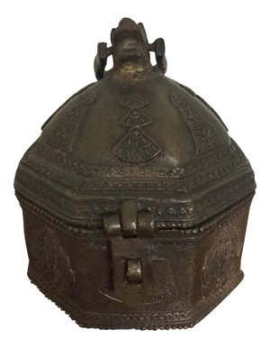1990s Metal Casket for Valuables