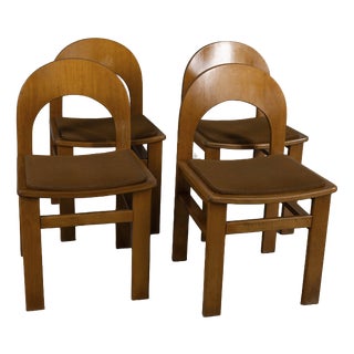 Vintage Model Arcadia Chairs by A. Caraceni for Tagliabue, 1970s, Set of 4 For Sale