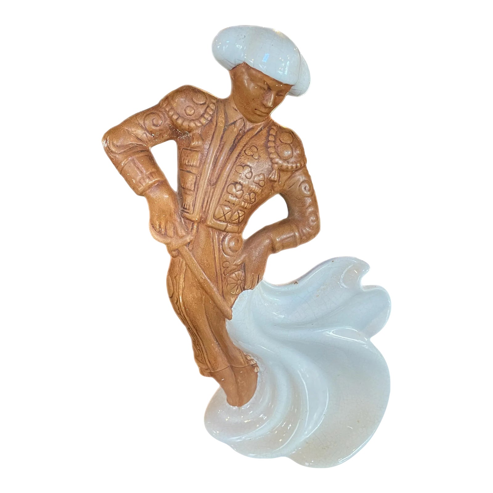 Mid-Century Modern Treasure Craft Ceramic Matador Bull Fighter Figurine ...